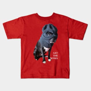 Get The Bones- Dog in Ski Mask Kids T-Shirt